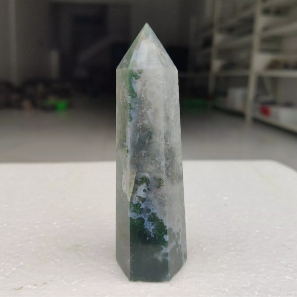 Green Aquatic Agate Healing Quartz Crystal Gemstone NEW - Picture 2 of 7